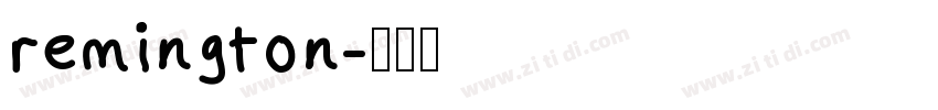 remington字体转换