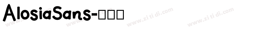 AlosiaSans字体转换