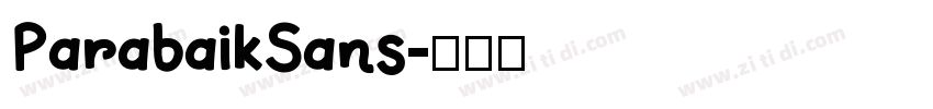 ParabaikSans字体转换