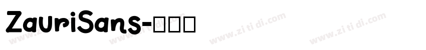 ZauriSans字体转换