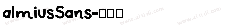 almiusSans字体转换
