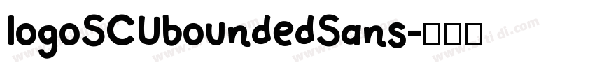 logoSCUboundedSans字体转换