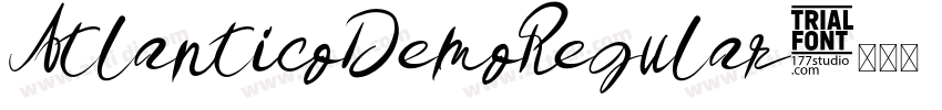 AtlanticoDemoRegular字体转换