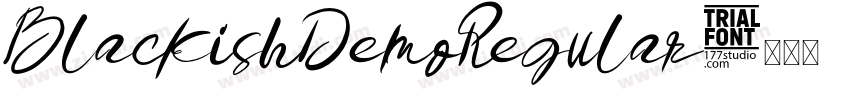 BlackishDemoRegular字体转换
