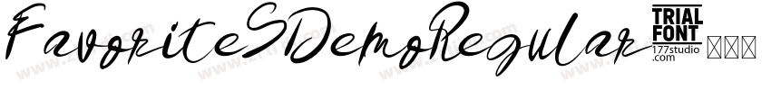 FavoriteSDemoRegular字体转换