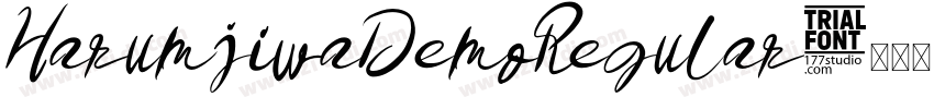 HarumjiwaDemoRegular字体转换