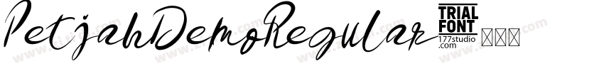 PetjahDemoRegular字体转换