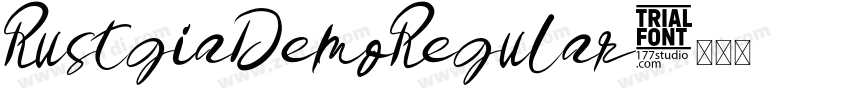 RustgiaDemoRegular字体转换