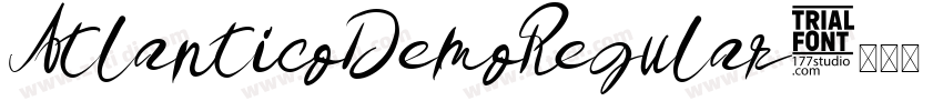 AtlanticoDemoRegular字体转换