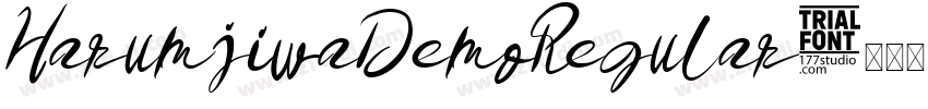 HarumjiwaDemoRegular字体转换