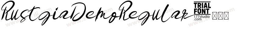 RustgiaDemoRegular字体转换