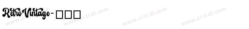 RetroVintage字体转换