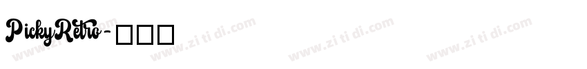 PickyRetro字体转换