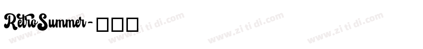 RetroSummer字体转换