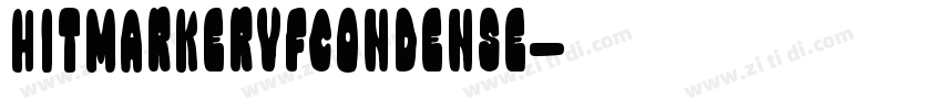 HitmarkerVFCondense字体转换