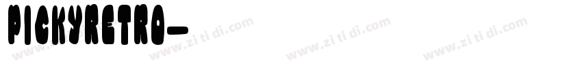 PickyRetro字体转换