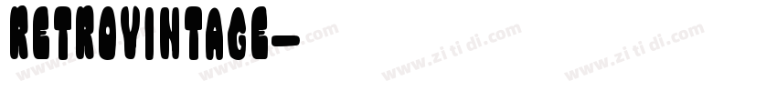 RetroVintage字体转换