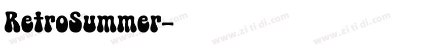 RetroSummer字体转换