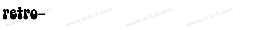 retro字体转换