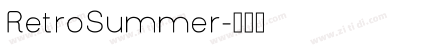 RetroSummer字体转换