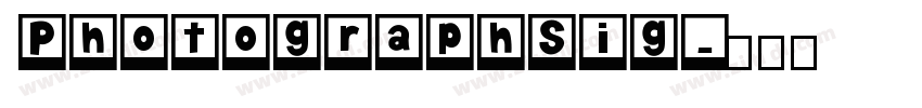 PhotographSig字体转换