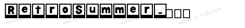 RetroSummer字体转换