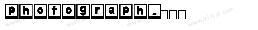 photograph字体转换