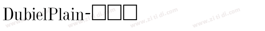 DubielPlain字体转换