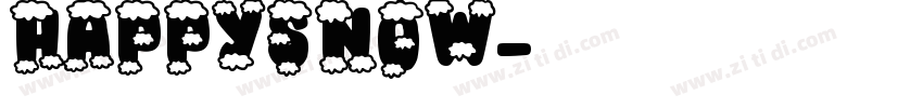 HappySnow字体转换