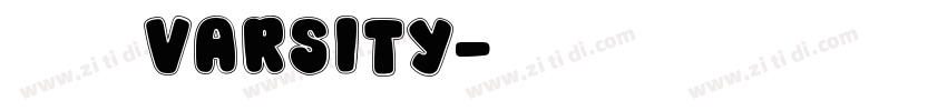 大学粗方varsity字体转换