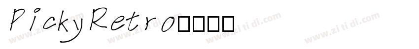 PickyRetro字体转换