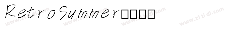 RetroSummer字体转换