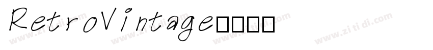 RetroVintage字体转换