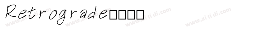 Retrograde字体转换