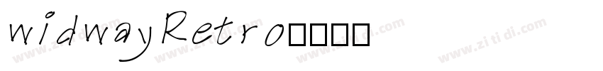 widwayRetro字体转换