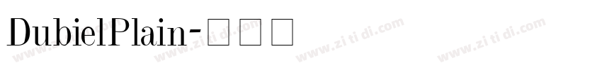 DubielPlain字体转换