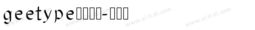 geetype涩谷和音字体转换