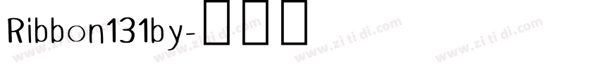 Ribbon131by字体转换