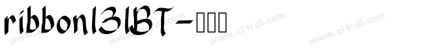 ribbon131BT字体转换