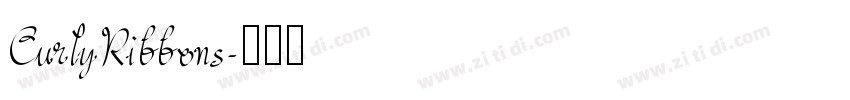 CurlyRibbons字体转换
