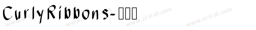 CurlyRibbons字体转换