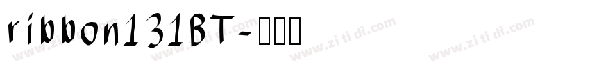 ribbon131BT字体转换