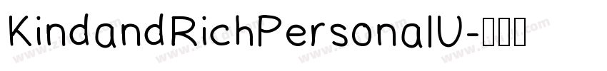 KindandRichPersonalU字体转换