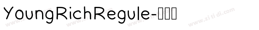 YoungRichRegule字体转换