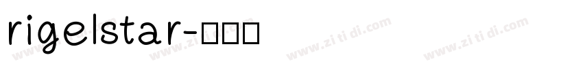 rigelstar字体转换