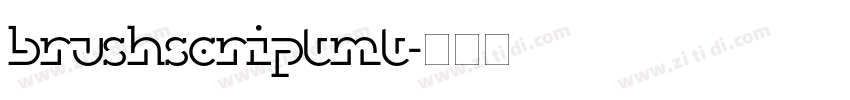 brushscriptmt字体转换