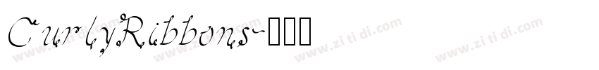 CurlyRibbons字体转换