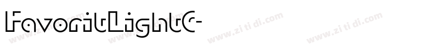 FavoritLightC字体转换