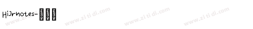 Hijrnotes字体转换