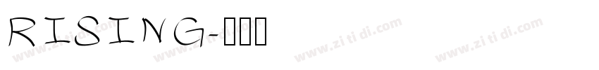 RISING字体转换